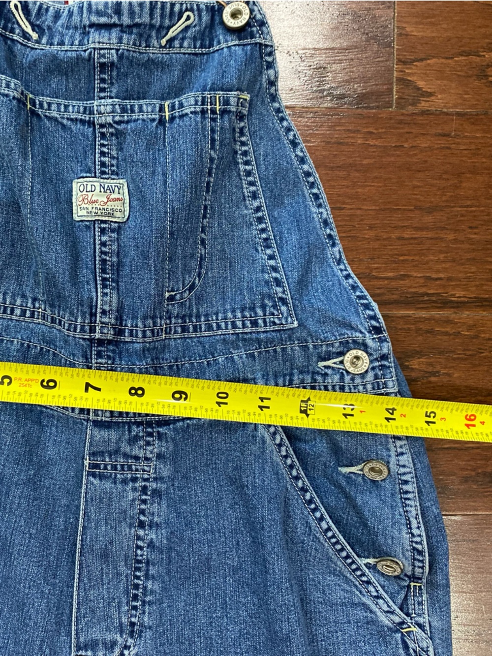 Vintage Old Navy Blue Denim Women’s Short Overalls - Picture 3 of 8